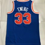 Maillot de Basket #33 Ewing Knicks 1985-86 M&N authentique Bleu